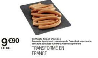 Monoprix Véritable knack d'alsace offre
