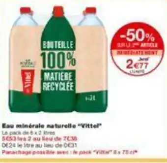 Monoprix Eau minérale naturelle offre