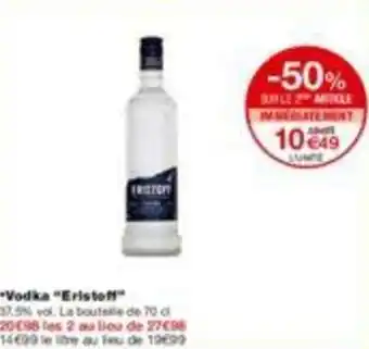 Monoprix Vodka offre