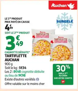 Auchan Supermarché AUCHAN Tartiflette offre