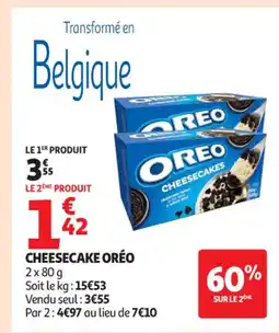 Auchan Supermarché ORÉO Cheesecake offre