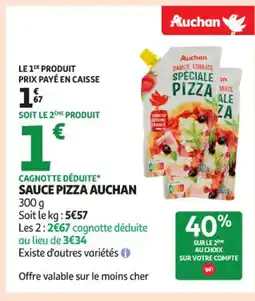 Auchan Supermarché AUCHAN Sauce pizza offre