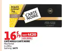 Auchan Supermarché CARTE NOIRE Café moulu offre