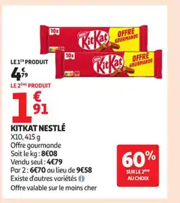Auchan Supermarché KITKAT Nestlé offre