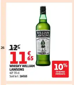 Auchan Supermarché WILLIAM LAWSONS Whisky offre