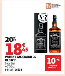 Auchan Supermarché JACK DANIEL'S Whisky offre