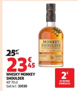 Auchan Supermarché MONKEY SHOULDER Whisky offre