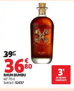 Auchan Supermarché BUMBU Rhum offre