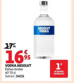 Auchan Supermarché ABSOLUT VODKA offre