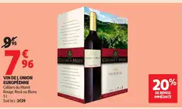 Auchan Supermarché Vin del union européenne offre
