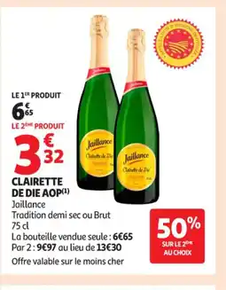 Auchan Supermarché CLAIRETTE De die aop offre