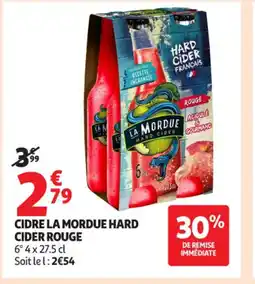 Auchan Supermarché Cidre la mordue hard cider rouge offre