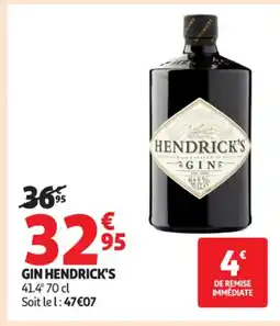 Auchan Supermarché GIN HENDRICK'S 41.4° offre