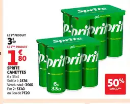 Auchan Supermarché SPRITE CAnetts offre
