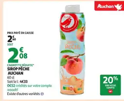 Auchan Supermarché AUCHAN Sirop pêche offre