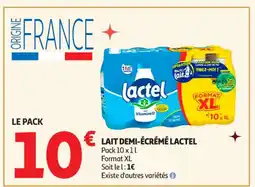 Auchan Supermarché LACTEL Lait demi-écrémé offre