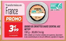 Netto NETTO Queues de crevettes sauce cocktail asc offre