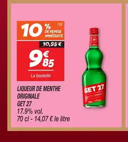 Netto GET 27 Liqueur de menthe originale offre