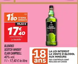 Netto CLAN CAMPBELL Blended scotch whisky offre