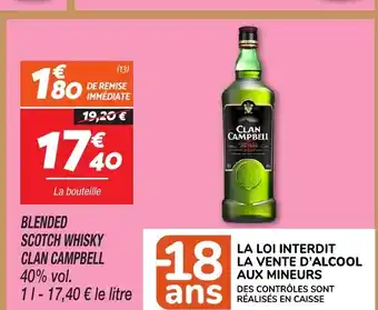 CLAN CAMPBELL Blended scotch whisky