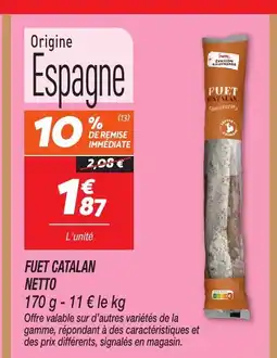 Netto NETTO Fuet catalan offre