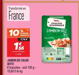 Netto NETTO Jambon sec italien offre