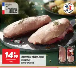 Netto DELPEYRAT Magrets de canard cru x2 offre