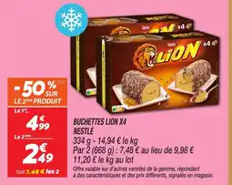 Netto Buchettes lion x4 nestlé offre