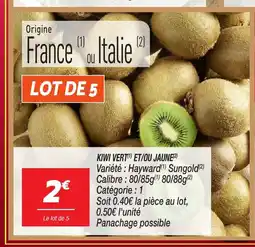 Netto Kiwi vrt et'ou jaune offre