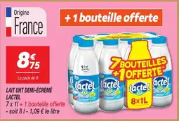 Netto LACTEL Lait uht demi-écrémé offre