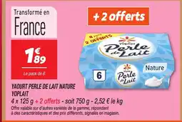 Netto YOPLAIT Yaourt perle de lait nature offre