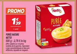 Netto NETTO Purée nature offre