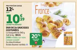 Auchan Duo de 24 saucisses costumées offre