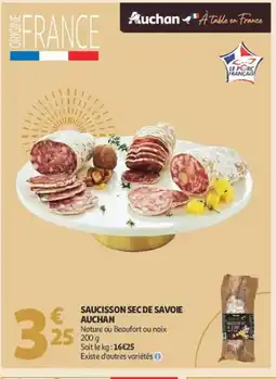 Auchan AUCHAN Saucisson sec de savoie offre