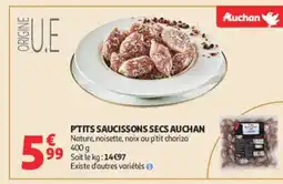 Auchan AUCHAN P'tits saucissons secs offre