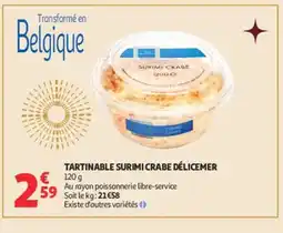 Auchan Tartinable surimi crabe délicemer offre