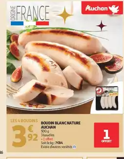 Auchan AUCHAN Boudin blanc nature offre