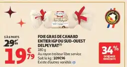 Auchan DELPEYRAT Foie gras de canard entier igp du sud-ouest offre