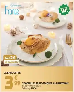 Auchan 2 coquilles saint-jacques à la bretonne offre