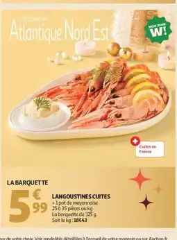 Auchan Langoustines cuites offre
