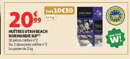 Auchan Huîtres utah beach normandie igp offre
