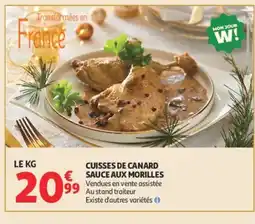 Auchan Cuisses de canard sauce aux morilles offre