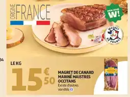 Auchan MAISTRES OCCITANS Magret de canard occitans mariné offre