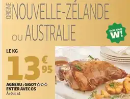 Auchan Agneau: gigot entier avec os offre