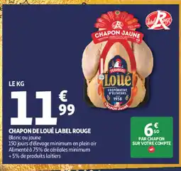 Auchan Chapon de loué label rouge offre