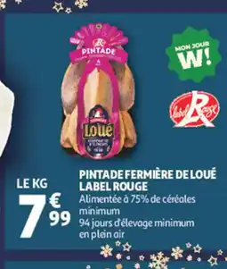 Auchan Pintade fermière de loué label rouge offre