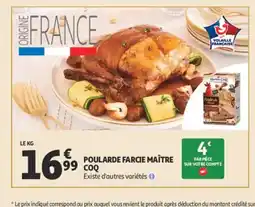 Auchan MAÎTRE COQ Poularde farcie offre