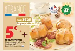 Auchan Porc paupiettes offre