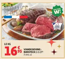 Auchan Viande bovine rumsteck offre