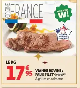 Auchan Viande bovine: faux filet offre